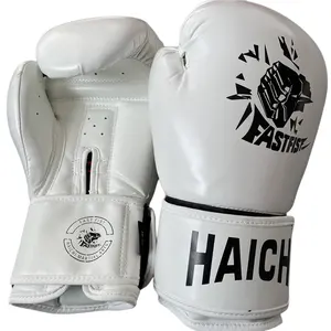 Luvas de boxe para academia de marca própria com logotipo personalizado, compras com pressão total e design do cliente