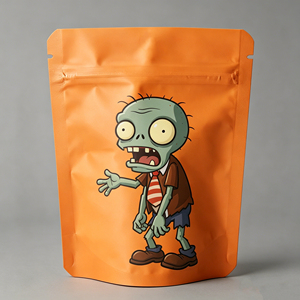 Customized Printing 3.5g Zipper Mylar Bag <b>with</b> Odor Prevention Matte Finish Low MOQ for Cakes Storage - Product Image 3