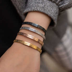 Brazalete de Oro con Diseño Islámico de Alá, Joyería Islámica, Regalos Musulmanes, para Hombre y Mujer - Product Image 6