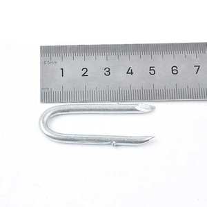 Agrafes en acier galvanisé Q195 <span class=keywords><strong>pour</strong></span> clôtures en fil métallique et clôtures tissées, clous en U - Product Image 4