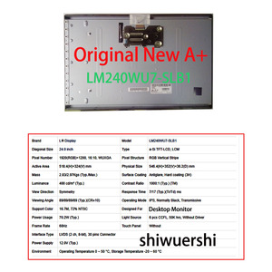 شاشة LCD أصلية جديدة بالجملة مقاس 24 بوصة طراز LM240WU7-SLA1 LM240WU7 SLA3 SLB1 SLB2 LTM240CL03 04 05 06 07 08 للاستخدام الصناعي - Product Image 3