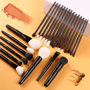 BEILI Ensemble <span class=keywords><strong>de</strong></span> pinceaux <span class=keywords><strong>de</strong></span> maquillage professionnels véganes multi-usages 24 pièces pour le contour et le <span class=keywords><strong>teint</strong></span>, poils synthétiques, noir pailleté, cosmétiques - Product Image 1