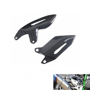 Protector de Talón Trasero 100% Fibra de Carbono Seca 3K para Kawasaki Ninja H2 H2R 2015+ - Piezas Modificadas para Reposapiés de Motocicleta - Product Image 1
