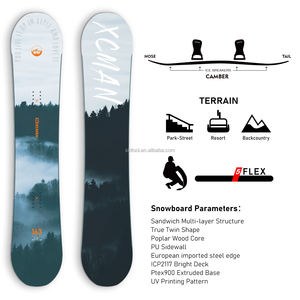 XCMAN Meilleur débutant Adultes Camber True Twin Cloudy Forest <span class=keywords><strong>Snowboard</strong></span> pour tout terrain avec construction durable 2025 - Product Image 2