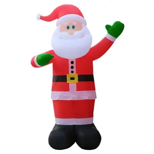 430cm Christmas LED Light Inflatable Santa Claus Decoration For Outdoor Yard Festival Decoration