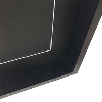 Vente chaude 16*20 pouces Shadow Box Cadres Plexiglas Noir Velours Couvert Surface MDF 3D Shadow Box Frame
