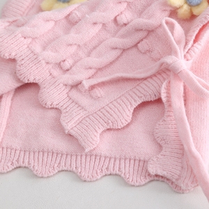 Ngọt Ngào Hoa Cô Gái Áo Len Bộ + Cô Gái Quần Trẻ Em + Phổ Biến Áo Sơ Mi Mới Nhất Thiết Kế Chất Lượng Cao Mùa Xuân Trẻ Em Quần Áo - Product Image 4