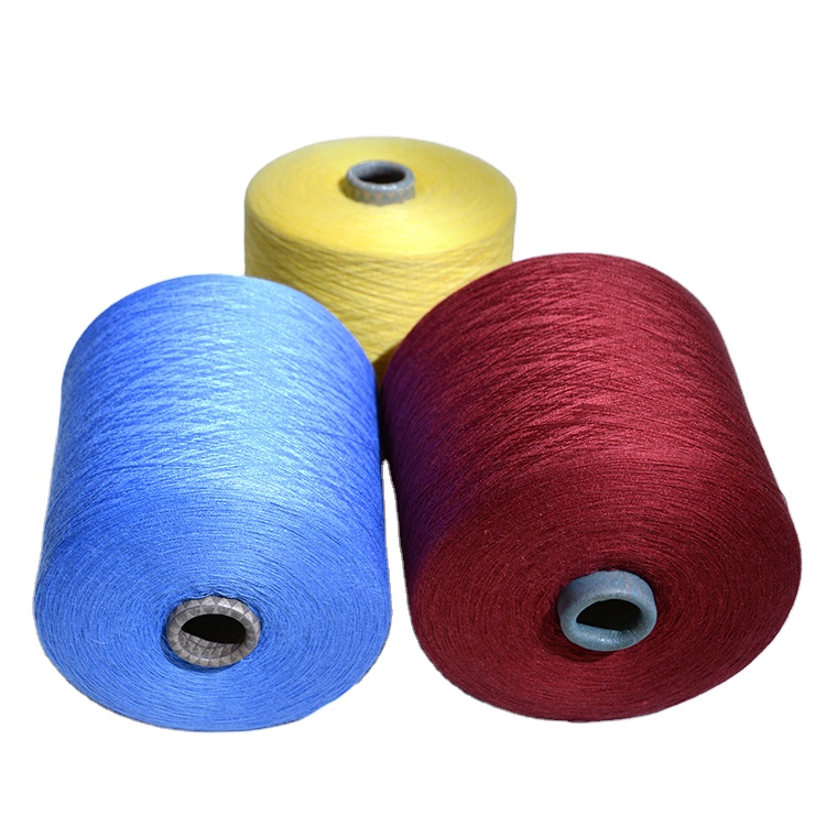 48NM Nhuộm Vòng Spun Len Sợi Cho Đan Nhà Máy Sản Xuất Sợi Len Pha Trộn Nylon Acrylic Chống Đóng Cọc