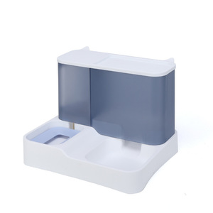 Fontaine à eau automatique pour chat, sans fil, non électrique, double bol, pour nourriture et eau, bol multifonction détachable pour animaux de compagnie - Product Image 5