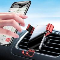 Support de téléphone flexible de haute qualité pour grille d'aération de voiture, en ABS+PVC+PU, support universel pour téléphone portable sur tableau de bord