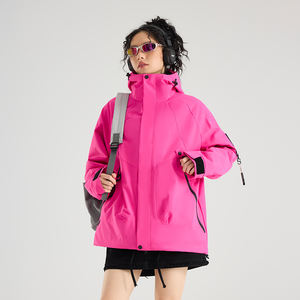 Trois-en-un détachable femmes coupe-vent hiver Bomber <span class=keywords><strong>veste</strong></span> col carré coupe ample grandes tailles longue coton rempli deux pièces - Product Image 3