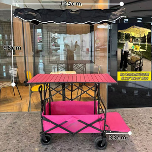 Opvouwbare Wagenkar Zware Opvouwbare Tuin Opvouwbare Utility Outdoor Camping Strandwagen - Product Image 6