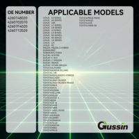 Capteur TPMS OEM 4260748020 Gussin, système de surveillance de la pression des pneus, 433,92 MHz, pour Toyota et Lexus, durée de vie de 5 ans
