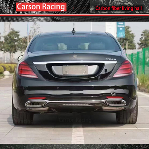 Para Ben 2019-2020 S450 S650 W222 Lci, Labio de Parachoques Trasero de Fibra de Carbono Seca Estilo <span class=keywords><strong>Insa</strong></span>, Kit de Carrocería de Carbono W222, Accesorios de Tuning - Product Image 3