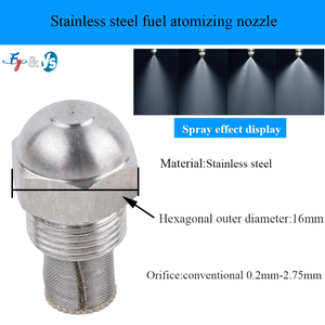 Embout de pulvérisation d'atomisation fine en acier inoxydable YS 9/16 "1/4", buse de brumisation d'huile avec filtre, buse de brûleur de <span class=keywords><strong>chaudière</strong></span> à mazout - Product Image 2