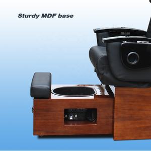 Großhandel Günstige Preis Moderne Schönheit Nagel Salon Möbel Holz Basis Keine Sanitär Fuß Spa Maniküre <span class=keywords><strong>Massage</strong></span> Pediküre Stuhl - Product Image 4