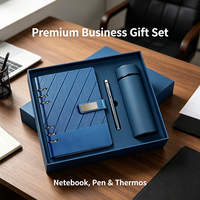 Coffret cadeau d'entreprise haut de gamme, tasse isotherme intelligente, carnet à couverture rigide A5, logo personnalisé, articles pour réunions, coffret cadeau d'affaires de luxe