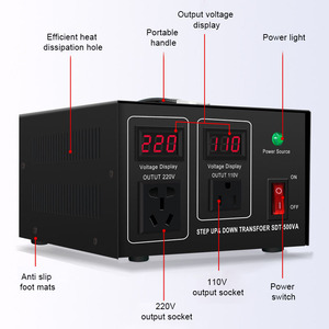 Transformateur élévateur 220v vers 110v 500VA 2000VA 3000VA 10000VA Convertisseur <span class=keywords><strong>de</strong></span> <span class=keywords><strong>tension</strong></span> Transformateur annulaire - Product Image 3