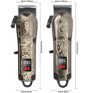 Cortadora de Pelo Profesional con Pantalla LCD, Cuerpo Metálico, Motor sin Escobillas, Modelo Recargable para Uso en Salón - Product Image 2