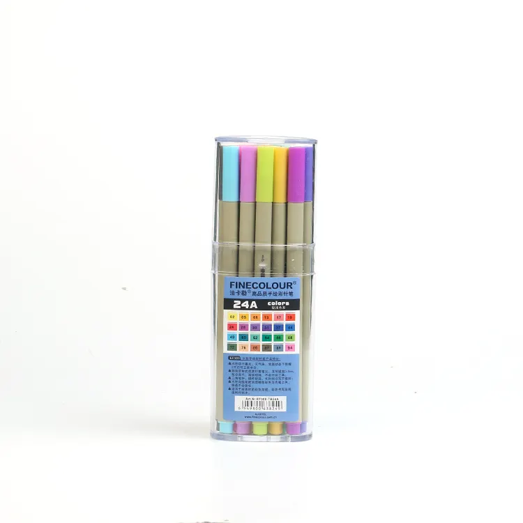 Finecolour EF300 16/24A/24B สีโรงงานราคาผู้ผลิตผู้ผลิตสี Art Sketch ปากกา Fine Liner ปากกากรณี