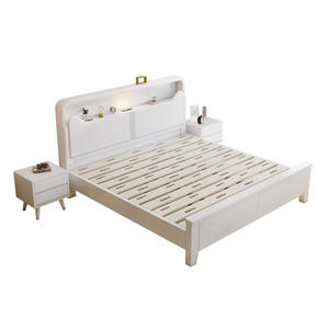 Marco de <span class=keywords><strong>cama</strong></span> de plataforma de madera maciza para dormitorio moderno <span class=keywords><strong>180x200</strong></span> diseños imágenes de <span class=keywords><strong>cama</strong></span> de listones de madera - Product Image 5