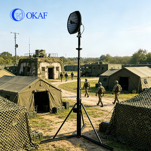 Mât d'antenne télescopique manuel OKAF 8 10M 12M 15M 20M avec treuil manuel - Product Image 1