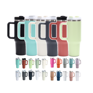 40 औंस टिंबलर स्टैंलिज स्टील डबल दीवार वैक्यूम क्रिसमस उपहार कप 40 औंस के साथ - Product Image 1