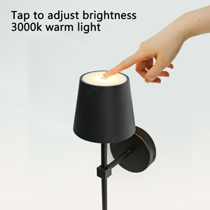 Sang trọng hiện đại xách tay LED trang trí nội thất Đèn tường điều khiển cảm ứng có thể tháo rời Chụp đèn có thể sạc lại Dimmable 3000k-6000K màu <span class=keywords><strong>Temp</strong></span> cho - Product Image 5