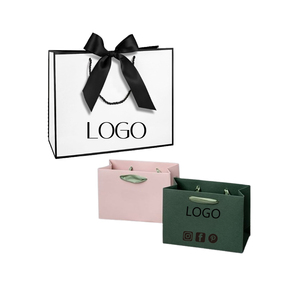 Sacs de shopping en papier kraft brun personnalisés avec logo, pour vêtements, bijoux, boutiques, artisanat, vente en gros, avec poignée en ruban - Product Image 4
