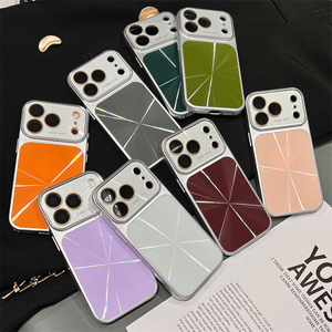 เคสกันกระแทกแบบใสลายเลเซอร์ CD หน้าต่างใหญ่ สำหรับ iPhone 18 17 16 15 14 Pro Max ป้องกันกล้อง - Product Image 1