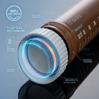 Tube à centrifuger stérile jetable de 50 ml, brun ambré, avec couvercle à vis gris, en PP, gradué, conique, résistant à la lumière, consommables de laboratoire en vrac