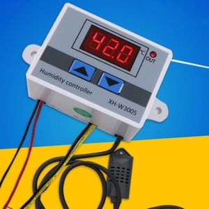 Pop kỹ thuật số độ ẩm Điều khiển 12V/24V/110-220V NTC cảm biến không thấm nước LED hiển thị Màn hình điều khiển thông minh chuyển đổi ma trận - Product Image 2