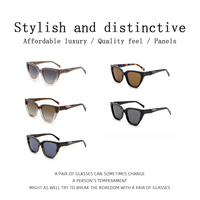 Vintage Cat-Eye Sonnenbrille für Damen, Modisches Markendesign, Coole Outdoor-Brille, Personalisierte Luxus-Eyewear für Frauen und Männer mit UV400-Schutz