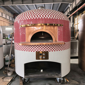 <span class=keywords><strong>Four</strong></span> à <span class=keywords><strong>pizza</strong></span> au <span class=keywords><strong>gaz</strong></span> commercial, chambre de cuisson de 740 mm, commande manuelle, 0-800°C, équipement de boulangerie pour restaurant - Product Image 5