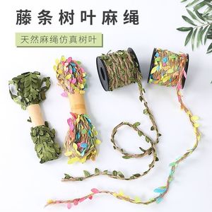 Material DIY Hecho a Mano, Creativo, Simulación de Flor de Seda, Colgante de Enredadera, Cuerda de Cáñamo de Colores, Decoración Novedosa para el Hogar - Product Image 6