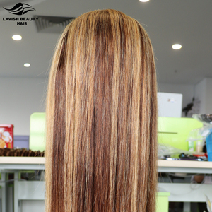 Cheveux humains Transparent Hd Full Lace Perruque Baby Hair Hd Highlight Lace Front Perruques, Vierge Sans Colle Ombre Highlight Color Lace Perruques - Product Image 4