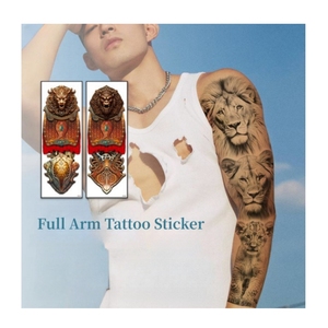 Pegatinas de tatuaje temporal personalizadas de nuevo estilo, impermeables para hombres, brazo completo, pegatina de tatuaje <span class=keywords><strong>cristiano</strong></span> de Jesús - Product Image 5