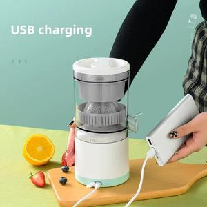 Yeni elektrikli narenciye küçük sıkacağı makineleri şarj edilebilir taşınabilir sıkacağı meyve portakal limon greyfurt için USB temizleme fırçası ile