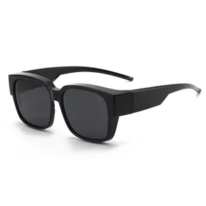 2024 New Polarized Sunglasses Men's Fashion Outdoor Driving Myopia Cover Mirror Net Red Trend Fishing Sunglasses 319
