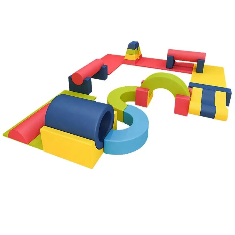 Top selling latest styles kids toys have many parts colorful indoor kids soft playground equipment