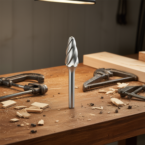 TTAKE Ab8500 <b>Ball</b> Nose Radius Rotary Burr 8 Mm Solid Carbide For Metal Wood Cutting - Product Image 3