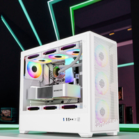 OEM Personnalisé Full View Double Verre Trempé ATX Boîtier pour ordinateur de jeu Châssis Atx Boîtier pour ordinateur de jeu Boîtier pour ordinateur de jeu