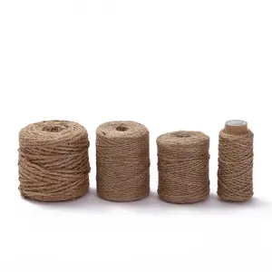 حبل الجوت المانيلا الزخرفي الناعم اليدوي سعر المصنع عالي الجودة 2 ~ 50 متر مقبض خيوط الجوت حبل قماش القنب