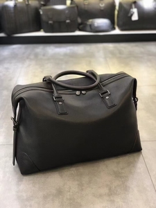 Borsa da Viaggio in Vera Pelle di Vacchetta di Lusso, Grande Capacità, Nera, per Affari, Weekend, Palestra, Bagaglio da Uomo 46cm - Product Image 3