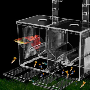 Cajas de cría de peces de acuario, cajas de incubación divisoras, accesorio para peces pequeños, <span class=keywords><strong>Guppy</strong></span>, patrón de anzuelo pequeño - Product Image 5