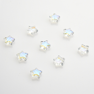 ZHB 10MM colorido estrella colgante cuentas de vidrio gradiente colores pentagrama cuentas de cristal para DIY collar ornamento regalos - Product Image 6