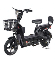 Vélo électrique intelligent QIWO AT0076, cadre en acier haute teneur en carbone, roues de 14 pouces, batterie au plomb-acide 48V, autonomie de 15-25 km, vitesse maximale de 25 km/h, usage urbain