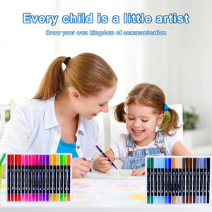 Marqueurs <span class=keywords><strong>à</strong></span> double pointe pour artistes, marqueurs de coloriage <span class=keywords><strong>à</strong></span> pointe fine, livres de coloriage pour enfants et adultes, calligraphie, stylo pinceau aquarelle - Product Image 3