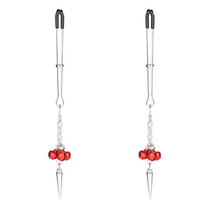 Mainan seks bel lada logam, klip puting dapat diatur tidak menusuk, mainan pasangan menggoda - Product Image 1