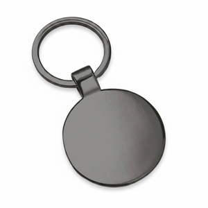 Portachiavi Rotondo 25mm in Ottone e Acciaio Inossidabile, Porta Monete in Metallo Lucidato Senza Scatola - Product Image 2